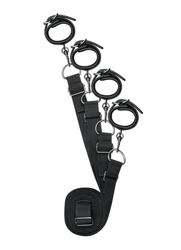 Frekke sexleketøy - EasyToys sengebondage sett sort - bilde 1