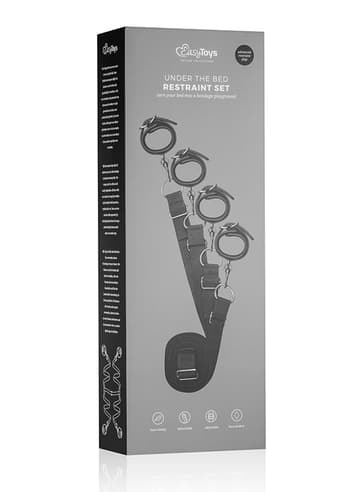 Frekke sexleketøy - EasyToys sengebondage sett sort - bilde 3