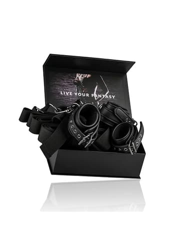 Frekke sexleketøy - EasyToys sengebondage sett sort - bilde 6