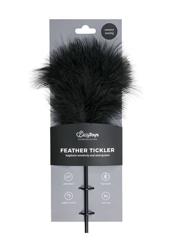 Frekke sexleketøy - EasyToys sort kilefjær lang - bilde 2
