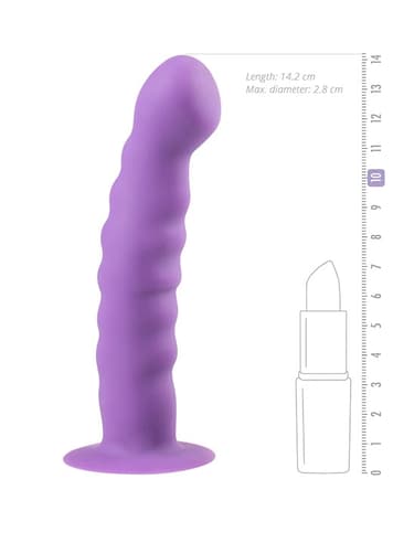 Dildo - EasyToys lilla dildo med sugekopp - bilde 3