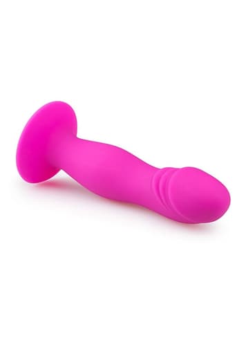 Dildo - EasyToys rosa dildo m/ribbede tekstur - bilde 2