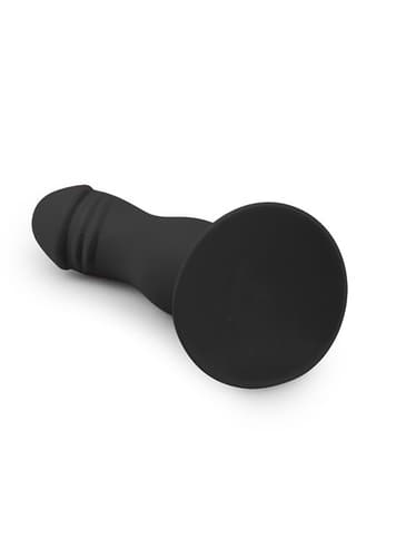 Dildo - EasyToys sort dildo m/ribbede tekstur - bilde 5