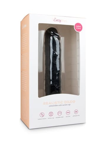 Dildo - EasyToys realistisk dildo 28,5 cm sort - bilde 2