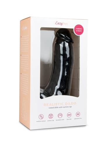 Dildo - EasyToys realistisk dildo 20 cm sort - bilde 2