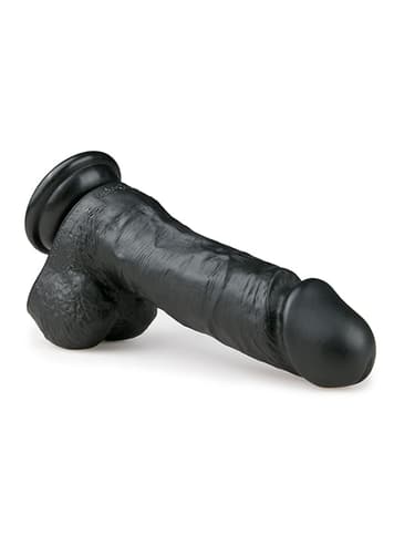 dildoer - EasyToys realistisk dildo 17,5 cm sort - bilde 3
