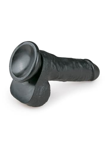 dildoer - EasyToys realistisk dildo 17,5 cm sort - bilde 4