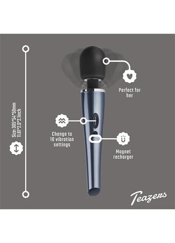 Vibrator - Teazers Black lightning massasjestav - bilde 10