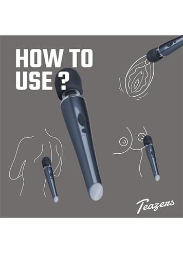 Vibrator - Teazers Black lightning massasjestav - bilde 2