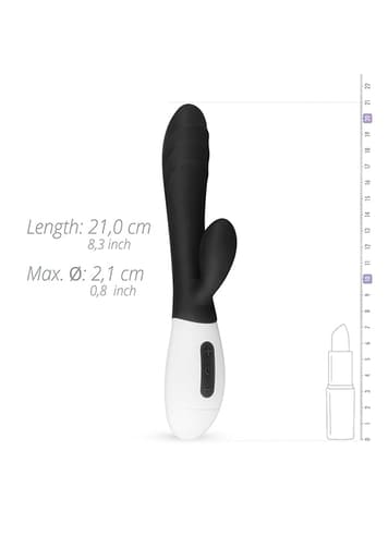 Sexleketøy for henne - Teazers Tarzan sort rabbitvibrator - bilde 9