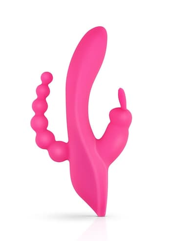 Sexleketøy for henne - Teazers Double rosa rabbitvibrator - bilde 7