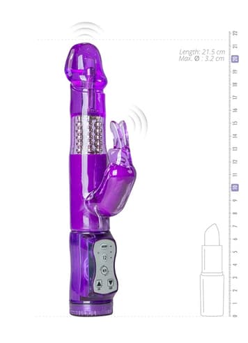 Vibrator - EasyToys lilla rabbitvibrator roterende - bilde 6