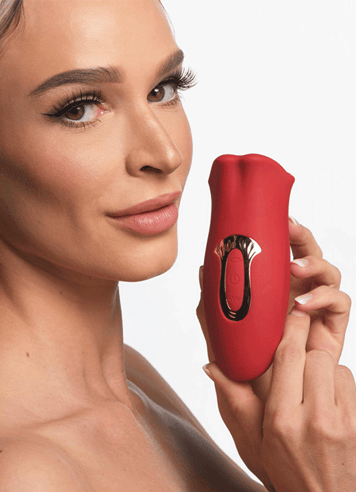Sexleketøy for henne - Slikkemaskin Lickgasm kiss rød - bilde 5