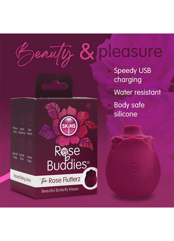 Sexleketøy for henne - Rose Buddies Flutterz rosa slikkemaskin - bilde 7