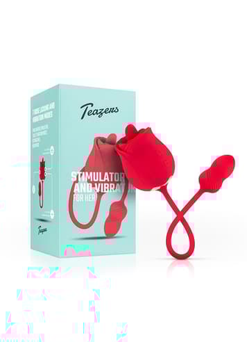 Sexleketøy for henne - Teazers Rose slikkemaskin m/vibrator - bilde 2