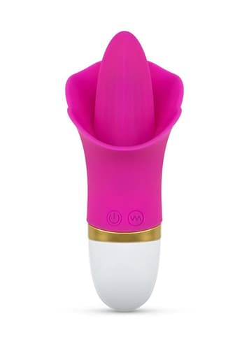 Sexleketøy for henne - Teazers rosa klitorisvibrator med tunge - bilde 3