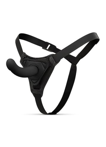 Frekke sexleketøy - EasyToys Smooth strap-on sett sort - bilde 1