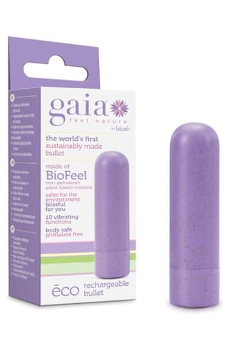 Sexleketøy for henne - Bulletvibrator Gaia Eco lilla - bilde 2