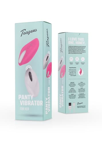 Sexleketøy for henne - Teazers rosa trusevibrator - bilde 13