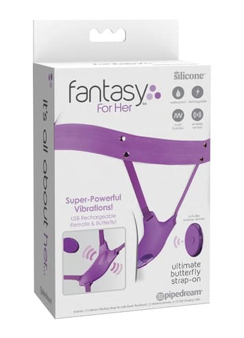 Sexleketøy for henne - Fantasy For Her Ultimate Butterfly Strap-On - bilde 5
