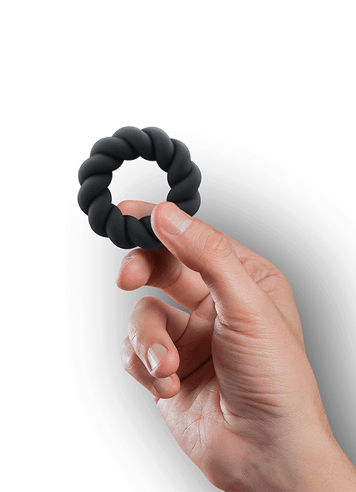 Sexleketøy for menn - Penisring Twist sort - bilde 4