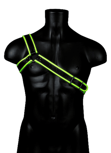 Frekke sexleketøy - BDSM-sele Ouch Glow in the dark S/M - bilde 3