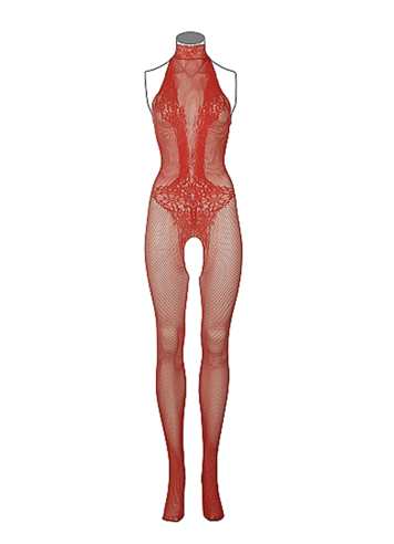 Sexy undertøy - Catsuit Le Desir Combo lace fersken OS - bilde 4