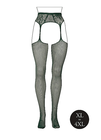 Sexy undertøy - Hofteholder Le Desir Comb lace grønn QS - bilde 7