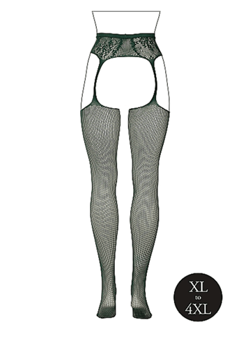 Sexy undertøy - Hofteholder Le Desir Comb lace grønn QS - bilde 8