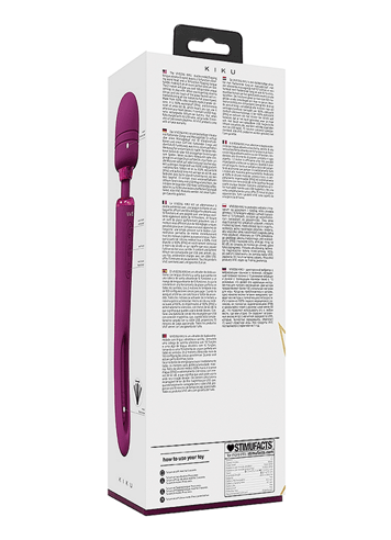 Vibrator - Vive Kiku rosa massasjestav med tunge - bilde 4