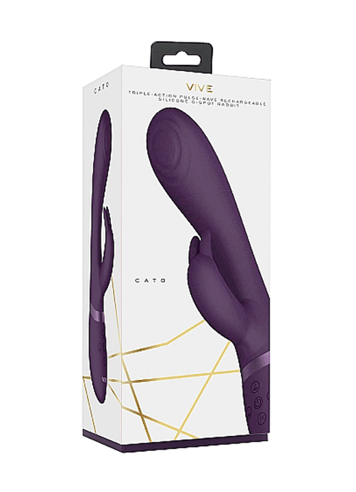 Vibrator - Vive Cato lilla rabbitvibrator - bilde 2