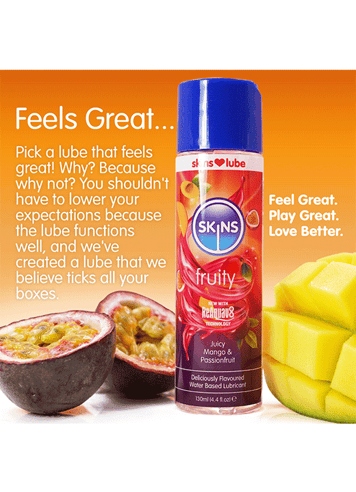 Glidemiddel - Skins Fruity glidemiddel mango pasjon - bilde 3
