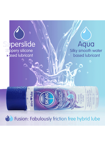 Glidemiddel - Skins Fusion hybrid glidemiddel 130 ml - bilde 2