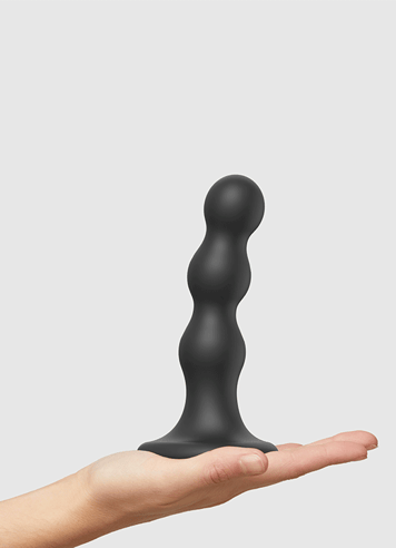Dildo - Strap-on-me dildo kurvet sort M - bilde 2
