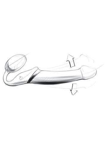 Dildo - Strap-on-me vibrerende strap-on M sort - bilde 17