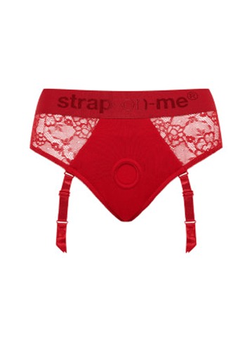 Frekke sexleketøy - Strap-on-me Diva rød truse S - bilde 1