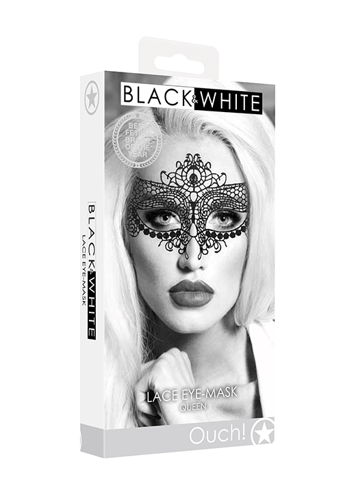 Frekke sexleketøy - Blondemaske Queen sort - bilde 3
