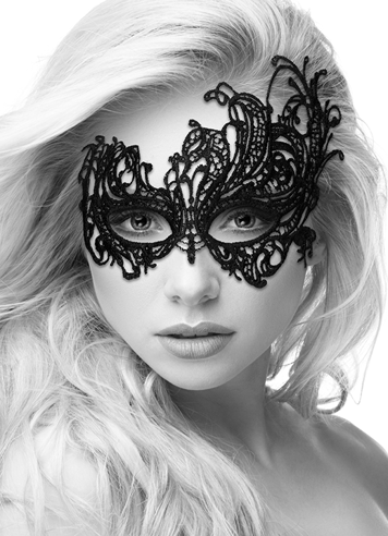 Frekke sexleketøy - Blondemaske Royal sort - bilde 3