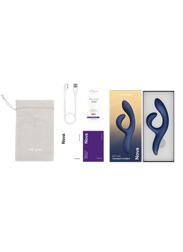 Vibrator - We-Vibe Nova 2 blå rabbitvibrator - bilde 15
