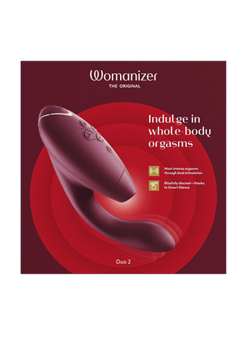 Strukturpakker - Womanizer Duo 2 burgunder orgasmepakke - bilde 9