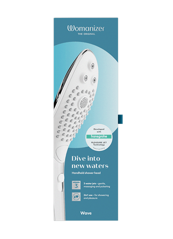 Sexleketøy for henne - Womanizer Wave dusjhode krom - bilde 8