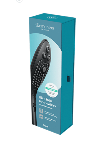 Sexleketøy for henne - Womanizer Wave dusjhode sort - bilde 15