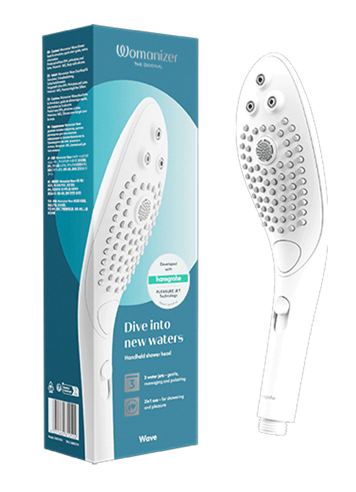 Sexleketøy for henne - Womanizer Wave dusjhode hvit - bilde 2