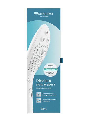 Sexleketøy for henne - Womanizer Wave dusjhode hvit - bilde 8