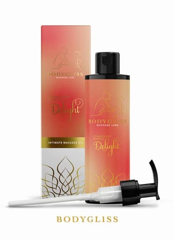 Glidemiddel - Massasjeglid BodyGliss 2-i-1 strawb/cha - bilde 1