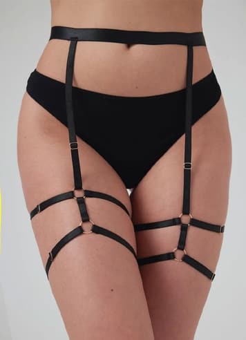 Sexy undertøy - Christine - Strappy Garterbelt Blushing - bilde 1