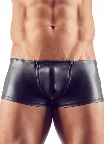 Bondage - Svenjoyment Underwear - Wet look Men's Zippered Boxers - bilde 1