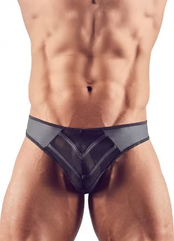 Bondage - Svenjoyment Underwear - Faux Leather G-String with Powernet - bilde 2
