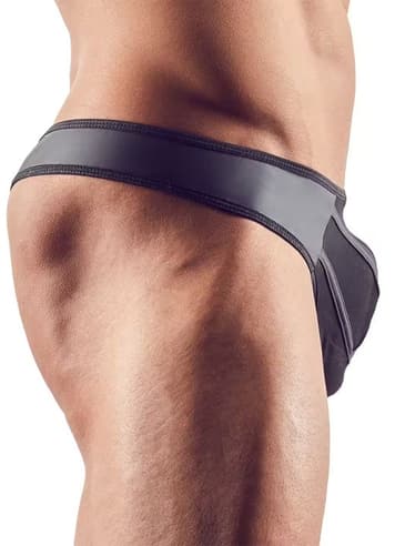 Bondage - Svenjoyment Underwear - Faux Leather G-String with Powernet - bilde 4