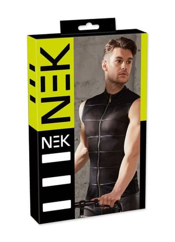 Bondage - NEK - Powernet Shirt with Wetlook Stripes - bilde 5